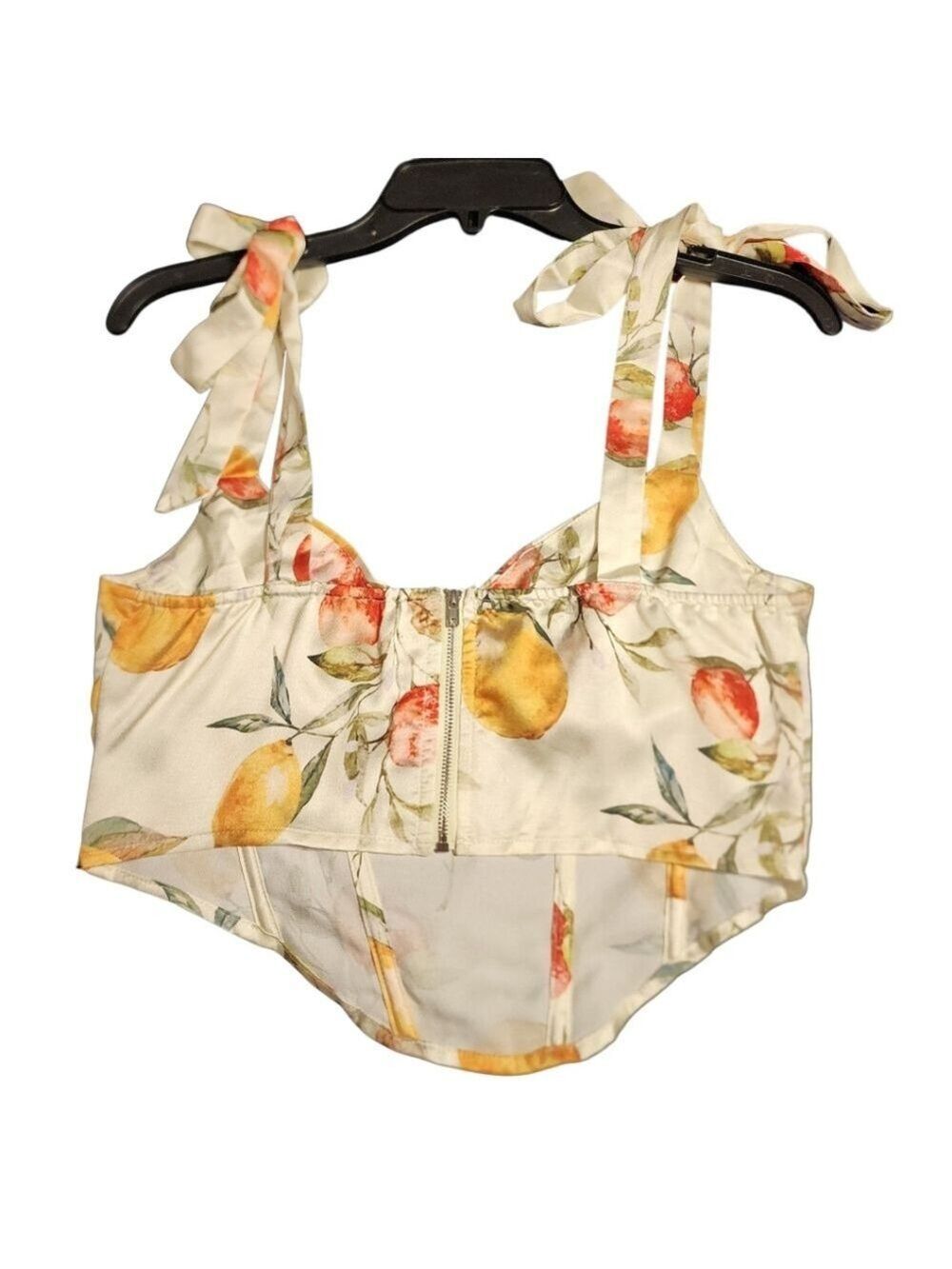 Cider Floral Halter Top Medium - Picture 3 of 5